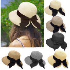 Fashion Mujers Sun Hat UPF 50+ Foldable/Packable Summer Panama Beach Hat  eb-84236447